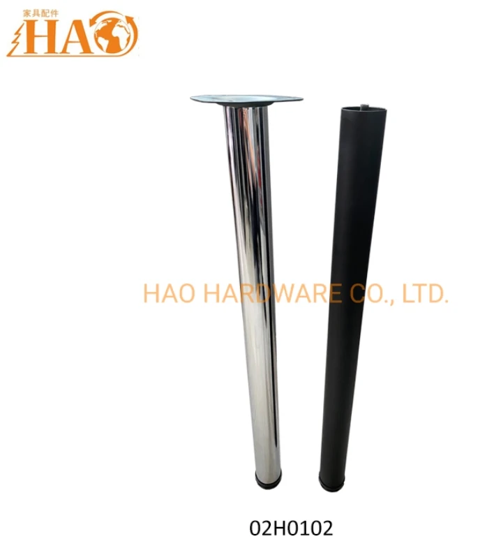 Chân bàn kim loại nội thất với chrome, bàn chải, matt, đen, trắng